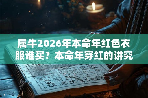 属牛2026年本命年红色衣服谁买？本命年穿红的讲究介绍