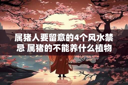 属猪人要留意的4个风水禁忌 属猪的不能养什么植物