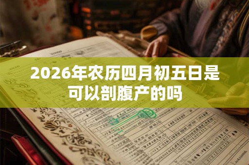 2026年农历四月初五日是可以剖腹产的吗