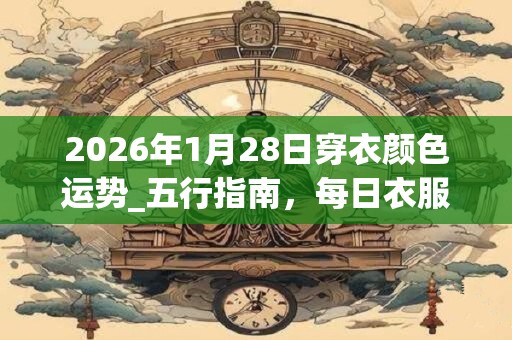 2026年1月28日穿衣颜色运势_五行指南，每日衣服颜色幸运色