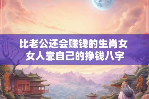 比老公还会赚钱的生肖女 女人靠自己的挣钱八字