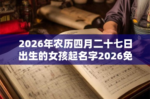 2026年农历四月二十七日出生的女孩起名字2026免费八字起名
