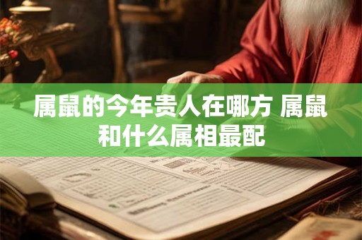 属鼠的今年贵人在哪方 属鼠和什么属相最配