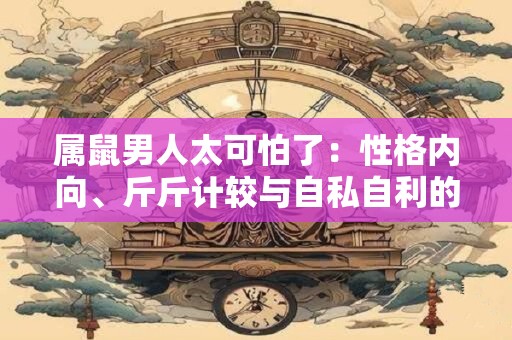 属鼠男人太可怕了：性格内向、斤斤计较与自私自利的真相