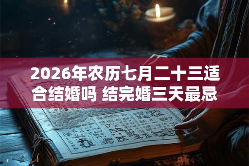 2026年农历七月二十三适合结婚吗 结完婚三天最忌讳什么