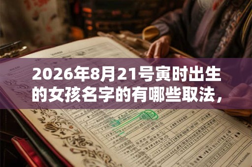 2026年8月21号寅时出生的女孩名字的有哪些取法，五行属什么