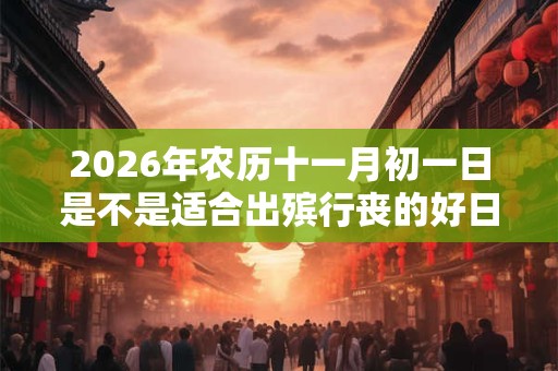 2026年农历十一月初一日是不是适合出殡行丧的好日子？