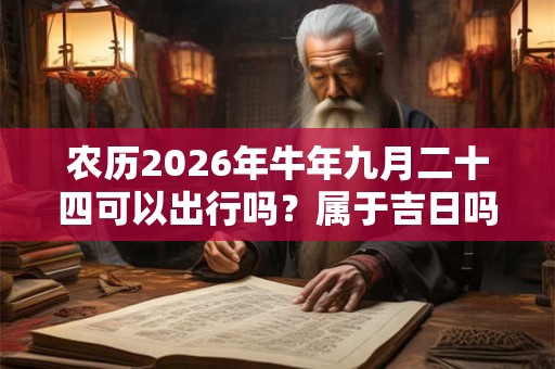 农历2026年牛年九月二十四可以出行吗？属于吉日吗？