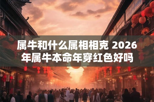 属牛和什么属相相克 2026年属牛本命年穿红色好吗