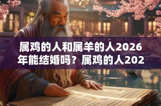 属鸡的人和属羊的人2026年能结婚吗？属鸡的人2026年的太岁如何？