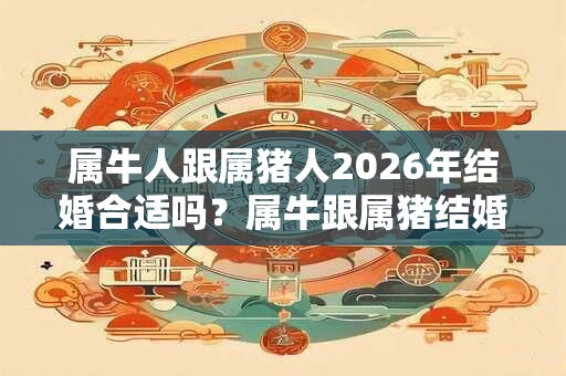 属牛人跟属猪人2026年结婚合适吗？属牛跟属猪结婚好不好？