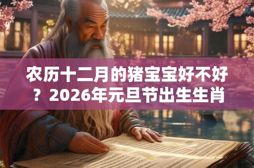 农历十二月的猪宝宝好不好？2026年元旦节出生生肖属猪吗？