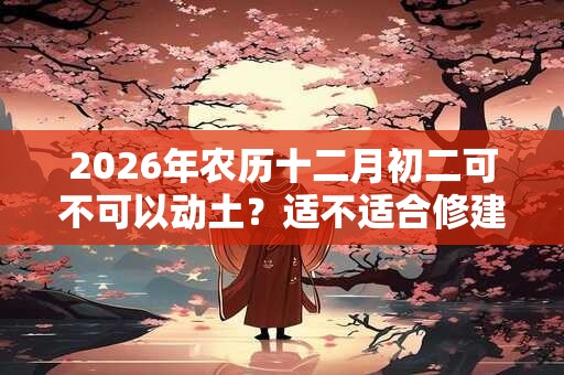 2026年农历十二月初二可不可以动土？适不适合修建房子？