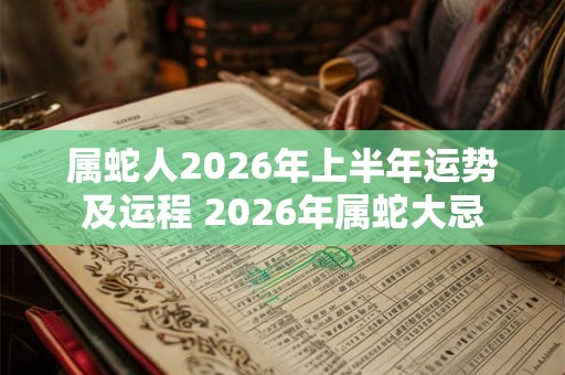 属蛇人2026年上半年运势及运程 2026年属蛇大忌