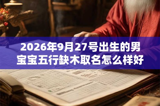 2026年9月27号出生的男宝宝五行缺木取名怎么样好