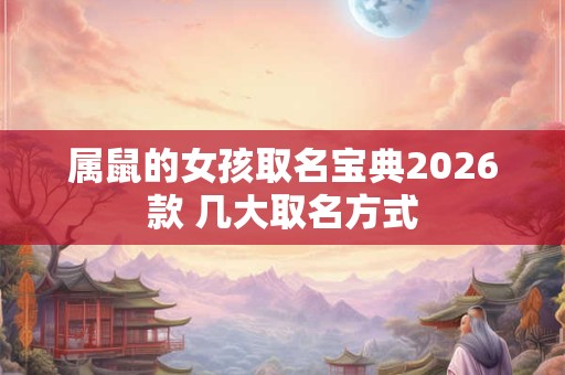 属鼠的女孩取名宝典2026款 几大取名方式