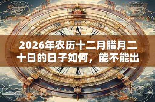 2026年农历十二月腊月二十日的日子如何，能不能出行？