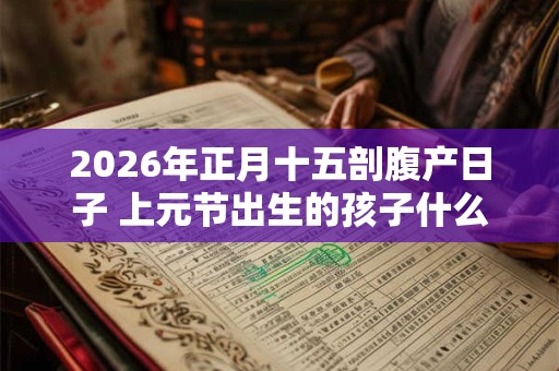 2026年正月十五剖腹产日子 上元节出生的孩子什么命