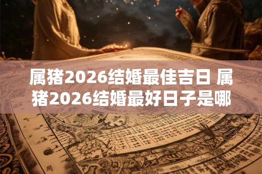 属猪2026结婚最佳吉日 属猪2026结婚最好日子是哪天
