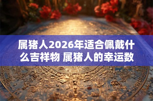 属猪人2026年适合佩戴什么吉祥物 属猪人的幸运数字！