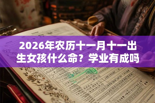 2026年农历十一月十一出生女孩什么命？学业有成吗？