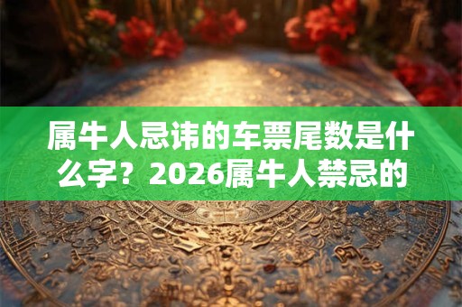 属牛人忌讳的车票尾数是什么字？2026属牛人禁忌的数字查询
