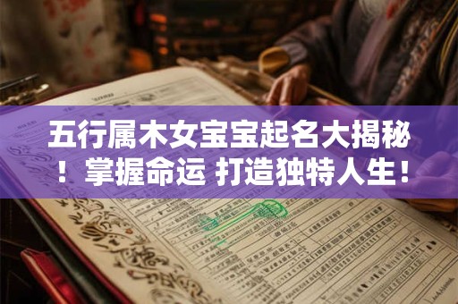 五行属木女宝宝起名大揭秘！掌握命运 打造独特人生！