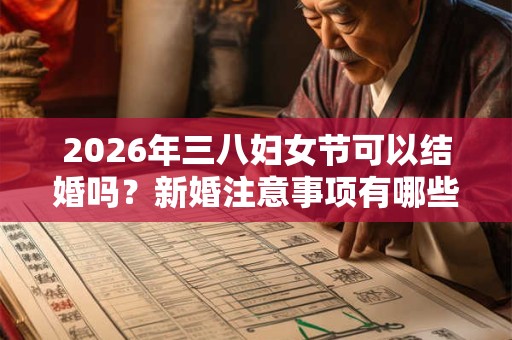 2026年三八妇女节可以结婚吗？新婚注意事项有哪些？