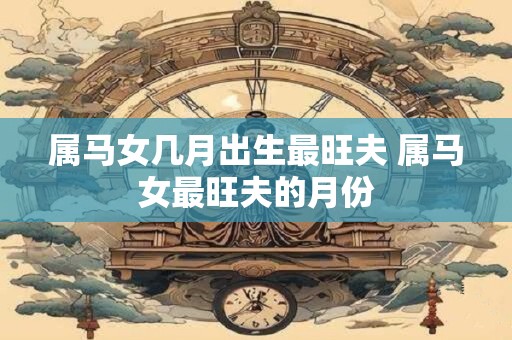 属马女几月出生最旺夫 属马女最旺夫的月份