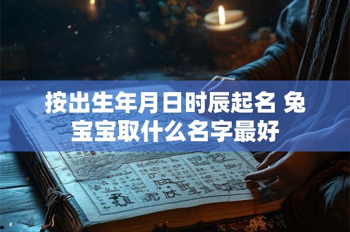 按出生年月日时辰起名 兔宝宝取什么名字最好