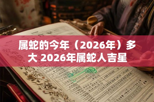 属蛇的今年（2026年）多大 2026年属蛇人吉星