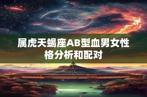 属虎天蝎座AB型血男女性格分析和配对