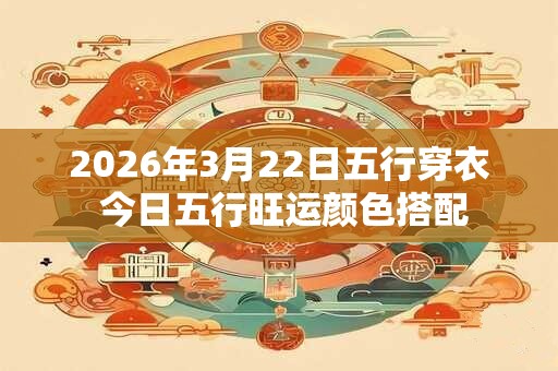 2026年3月22日五行穿衣 今日五行旺运颜色搭配