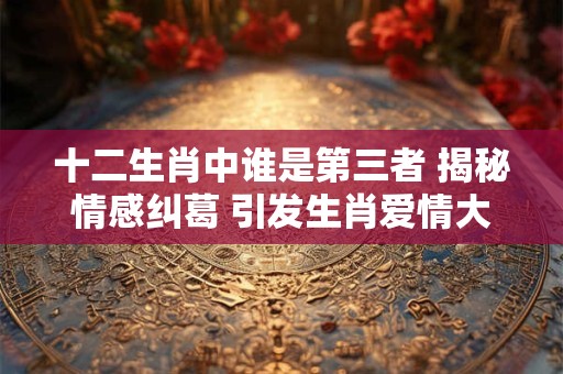 十二生肖中谁是第三者 揭秘情感纠葛 引发生肖爱情大战！