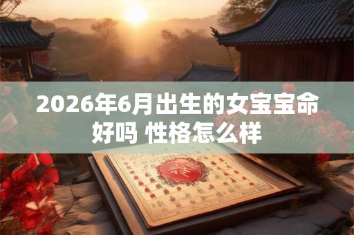 2026年6月出生的女宝宝命好吗 性格怎么样