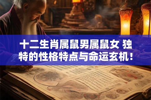十二生肖属鼠男属鼠女 独特的性格特点与命运玄机！