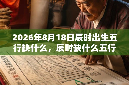 2026年8月18日辰时出生五行缺什么，辰时缺什么五行
