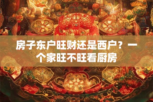 房子东户旺财还是西户？一个家旺不旺看厨房
