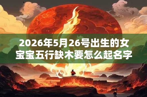 2026年5月26号出生的女宝宝五行缺木要怎么起名字