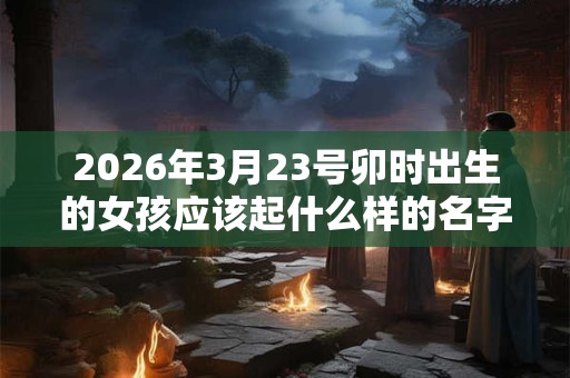 2026年3月23号卯时出生的女孩应该起什么样的名字