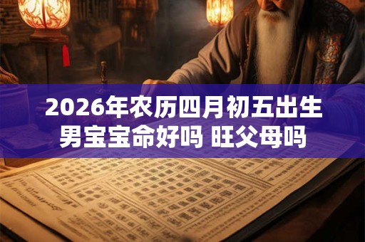 2026年农历四月初五出生男宝宝命好吗 旺父母吗