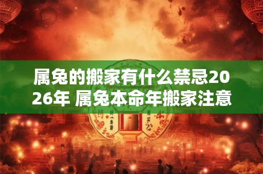 属兔的搬家有什么禁忌2026年 属兔本命年搬家注意事项
