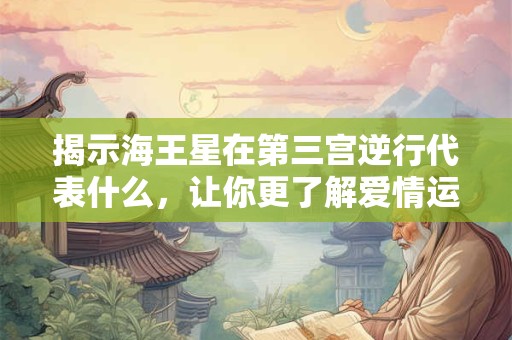 揭示海王星在第三宫逆行代表什么，让你更了解爱情运势