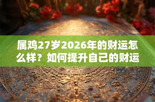 属鸡27岁2026年的财运怎么样？如何提升自己的财运？