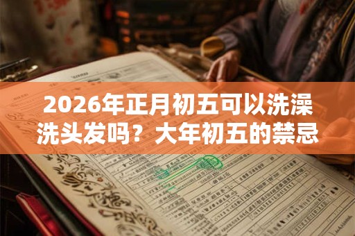 2026年正月初五可以洗澡洗头发吗？大年初五的禁忌？