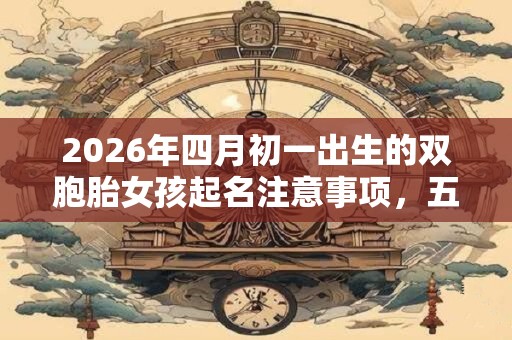 2026年四月初一出生的双胞胎女孩起名注意事项，五行属什么