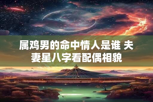 属鸡男的命中情人是谁 夫妻星八字看配偶相貌