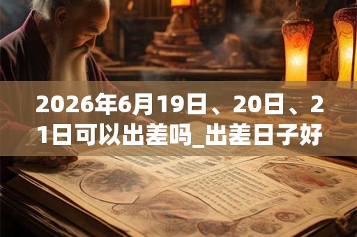 2026年6月19日、20日、21日可以出差吗_出差日子好吗
