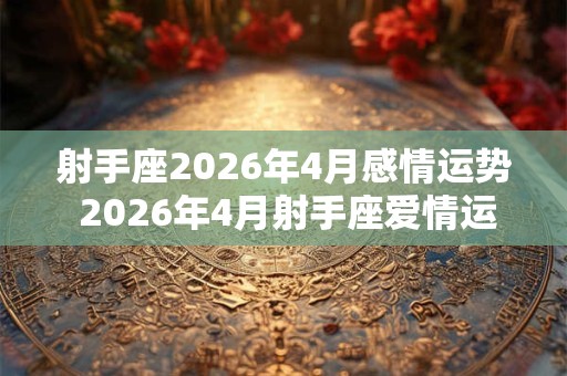 射手座2026年4月感情运势 2026年4月射手座爱情运程详解