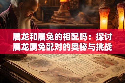属龙和属兔的相配吗：探讨属龙属兔配对的奥秘与挑战
